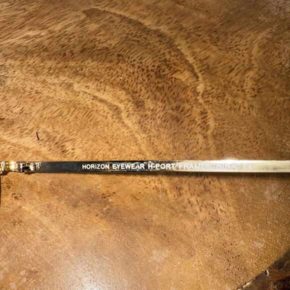 Horizon Eyewear Port Eyeglass Frames 55-19-142 Gold Wire Aviator Style - Picture 8 of 9